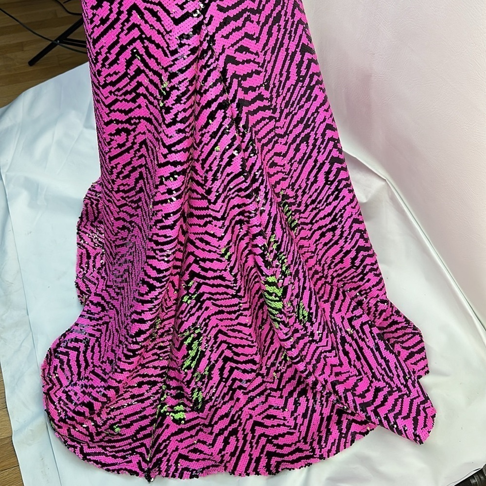 Alyce Paris Neon Sequins Mermaid Maxi Skirt, 2 - Picture 6 of 10